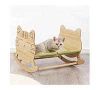 YKMYXZ estantes para Gatos, Sillón Columpio de Madera 2 en 1 for Mascotas, for Suelo, for Gatos y Perros, Muebles Interior, fácil Instalar
