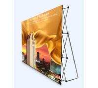 YKMYXZ， Expositor de pancartas for ferias comerciales, Expositor retráctil desplegable con Bolsa de Transporte(2.3m(7.5ft) Hx6.05m(19.8ft) L)