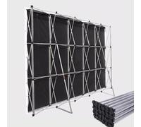 YKMYXZ, Expositor emergente de Aluminio for Bodas, Soporte portátil for Publicidad con tensión (Alto x Largo: 1,55 m)(3.05m(10ft) Hx4.55m(15ft) L)