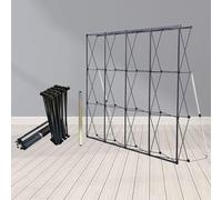 YKMYXZ， Expositor Plegable con Bolsa de Transporte, Pancarta con Marco de Hierro | Stand for ferias comerciales | Soporte for pósteres (Alto x 6,05 ml)(2.3m(7.5ft) Hx5.33m(17.5ft) L)