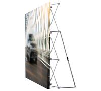 YKMYXZ, Fondo retráctil for exhibición de ferias comerciales, Soporte de Pancarta emergente de Aluminio, Solo Hardware(2.3m(7.5ft) Hx1.55m(5ft) L)