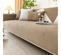 YKMYXZ， Funda de sofá Antideslizante de Chenilla en Espiga, Suave y mullida, for máxima Comodidad y protección de los Muebles.(Coffee Color,90 * 160cm/35.5 * 63inch)
