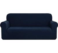 YKMYXZ, Funda de sofá Rhombus de poliéster y Elastano, Color Crema y Blanco, for 3 plazas, Elegante decoración de habitación.(Navy Blue,3 Seater/Sofa)