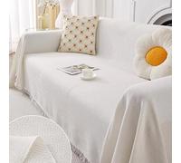YKMYXZ， Fundas de sofá Grandes for sofás seccionales de 1, 2, 3 y 4 plazas con Protector de Muebles en Forma de L(White,180x230cm)