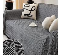YKMYXZ, Fundas de sofá Grandes for sofás seccionales de 1, 2, 3 y 4 plazas con Protector de Muebles en Forma de L(Black,180x340cm)