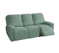 YKMYXZ， Fundas for sillón reclinable superelásticas, Fundas Ajustadas for sofá de 2 plazas, Color Azul, tamaño 1, 2, 3 o 4 plazas, Tela superelástica(Green,3 Seats)