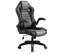 YKMYXZ, Gamichair, Silla de Oficina Ergonómica, Resistente, for Dormitorio, Oficina, Sala de Reuniones, Silla de Escritorio Giratoria Ejecutiva/Roja/50 * 48 * 110-118 cm(Black)