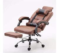 YKMYXZ, Gamichair, Silla ergonómica for Oficina y Ordenador, Respaldo Gamichair, Silla de Cuero for el hogar, Color Negro(Brown)