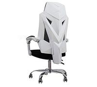YKMYXZ, Gamichair - Sillas for Videojuegos de Malla ergonómica con Respaldo Alto, Estilo Deportivo, for Adultos, con Soporte Lumbar, Color Blanco