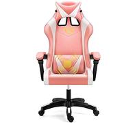 YKMYXZ, Gamiseats, Silla de Oficina for computadora de casa Gamie-Silla Deportiva ergonómica reclinable giratoria/D/a(Pink,A)