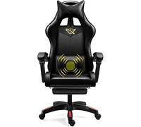 YKMYXZ, Gamiseats, Silla de Oficina for computadora de casa Gamie-Silla Deportiva ergonómica reclinable giratoria/D/a(Black,B)