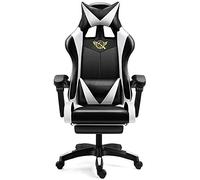 YKMYXZ, Gamiseats, Silla de Oficina for computadora de casa Gamie-Silla Deportiva ergonómica reclinable giratoria/D/a(White,B)
