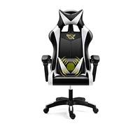 YKMYXZ, Gamiseats, Silla de Oficina for computadora de casa Gamie-Silla Deportiva ergonómica reclinable giratoria/D/a(White,A)