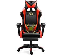 YKMYXZ, Gamiseats, Silla de Oficina for computadora de casa Gamie-Silla Deportiva ergonómica reclinable giratoria/D/a(Red,B)