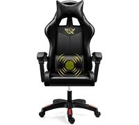 YKMYXZ, Gamiseats, Silla de Oficina for computadora de casa Gamie-Silla Deportiva ergonómica reclinable giratoria/D/a(Black,A)