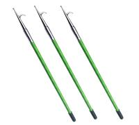 YKMYXZ, Ganchos de Agarre Verdes con Mango Antideslizante Negro, Herramienta de recuperación de Alcance for Carga Marina, Longitud de 3,2, 6,5 y 9,8 pies(Pack of 3,L 9.8ft/300cm)