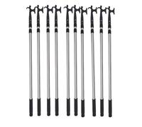 YKMYXZ, Ganchos for atraque de Barcos con Postes telescópicos, Varillas Ajustables portátiles for Garaje, Interior, Caravana, camión(Set of 10)