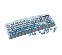 YKMYXZ, Juego de 116 Teclas con patrón de Nieve, translúcidas, sublimadas por Calor y retroiluminadas for teclados mecánicos.