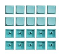 YKMYXZ, Juego de 20 Teclas de Color 1U, Resistentes a Manchas y Huellas Dactilares, Que mejoran la Escritura en teclados mecánicos.(Lake Blue)