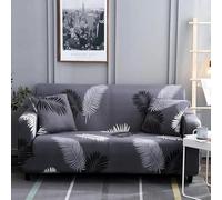 YKMYXZ, Juego de Fundas de sofá for Varias Personas con Estampado de Moda y Fundas de Almohada a Prueba de Polvo, diseño elástico Antideslizante for el hogar.(Black Feather,235 300cm 4 Seater)