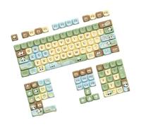 YKMYXZ, Juego de Teclas de 120 Teclas con diseño de Animal, sublimadas por Calor, for teclados mecánicos, interruptores y Teclas de Repuesto.(Green Panda)