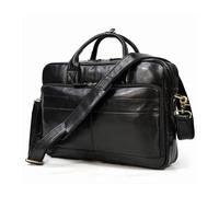 YKMYXZ Maletín de piel auténtica for hombre, estilo vintage, 16 pulgadas, for portátil, negocios, grande, vaca, tipo mensajero