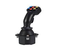 YKMYXZ, Manija de control eléctrica SMC60A, 6 botones + 1 gatillo Joystick Hall Maquinaria agrícola Maquinaria de ingeniería Maniobra segura(Usb2.0 hid)