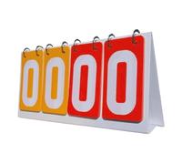 YKMYXZ Marcador Flip Tablero de puntuación números Deportivo Mesa Flipper(Yellow Red)