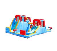 YKMYXZ， Mega castillo hinchable inflable, parque acuático extra grande 6 en 1 con tobogán acuático, piscina y muro de escalada