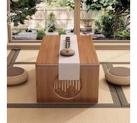 YKMYXZ, Mesa de tatami, escritorio de suelo bajo, mesa de té de madera de estilo japonés, mesa portátil para aperitivos y meditación (100 x 37 x 30 cm)