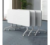 YKMYXZ Mesas for Sala de conferencias con Tapa abatible, Mesa móvil for Sala de reuniones, Mesa de Entrenamiento for el hogar y la Oficina, 3 uds.(80x40x75cm)