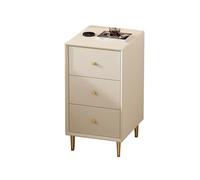 YKMYXZ mesilla de Noche, Mesa Auxiliar Minimalista y práctica for Dormitorio, cómoda de Granja for Dormitorio, Juego de Muebles con Soporte for Cama, Mesa Auxiliar Alta(Off White,30x35x60cm)
