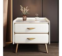 YKMYXZ mesilla de Noche， Mesitas de Noche, cómoda for Dormitorio, minitocador, Organizador, Muebles de Dormitorio, mesita de Noche de Almacenamiento for el hogar(White,50x40x52cm)