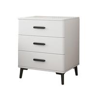 YKMYXZ mesilla de Noche, Mesitas de Noche Modernas con aparador, mesitas de Noche for Dormitorio con Almacenamiento, mesita de Noche con 3 cajones, cómoda for Dormitorio(White Board a,40x40x60cm)