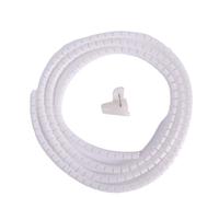 YKMYXZ, Organizador de cables flexible de 2 metros for ordenador, protección en espiral, enrollador de cables for cables de línea.(10mm white)
