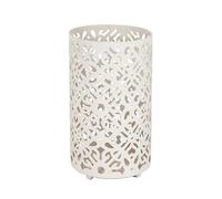 YKMYXZ, Organizador de cubiertos de cocina for mostrador, escurridor de cubiertos de metal ahuecado, bloque de cuchillos(White)