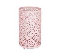 YKMYXZ, Organizador de cubiertos de cocina for mostrador, escurridor de cubiertos de metal ahuecado, bloque de cuchillos(Pink)