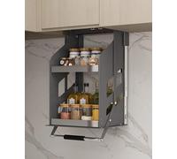 YKMYXZ, Organizador de gabinete abatible for Colgar, Cesta de Almacenamiento for Estante de Cocina Resistente y desplegable(55cm/21.7in Width)