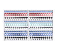 YKMYXZ, Organizador de Llaves con Gran Capacidad for 72, 96 y 120 Llaves, Ideal for la zonificación de inmuebles. Caja de Seguridad for Llaves.(72 Keys)