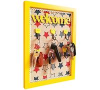 YKMYXZ, Organizador de Llaves de Pared de Estilo Europeo, con Forma de Marco de Fotos Creativo y decoración de Pared.(Yellow)