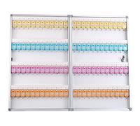 YKMYXZ, Organizador de Llaves de Pared for el hogar y la Oficina, con 4 Compartimentos, de aleación de Aluminio.(96 Keys)