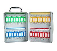 YKMYXZ, Organizador de Llaves portátil con 4 Compartimentos Disponibles, Etiquetas de Color e identificación numérica.(32 Keys)