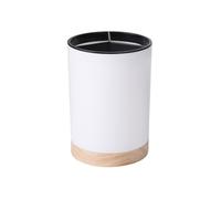 YKMYXZ, Portacuchillos, cubeta de almacenamiento for vajilla de cocina, soporte for utensilios, escurridor de cubiertos, bloque de cuchillos de plástico desmontable con 3 divisiones(White)