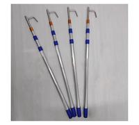 YKMYXZ, Poste de Empuje portátil for Barco con Gancho de Metal, Ganchos de atraque telescópicos for atracar, rescatar, Empujar, Tirar y navegar.(Set of 4,19.7ft/6m)