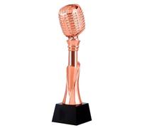 YKMYXZ Premios Trofeo de Música Cantante Micrófono Oro y Bronce Concurso al Mejor del Campus Estatal Provincial Ganador(Copper)