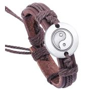 YKMYXZ, Pulsera de piel de vaca Tai Chi