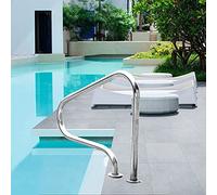 YKMYXZ, Rampa de piscina, rampa de piscina con asa 80 x 80 cm, rampa de escalera para entrada de piscina excavada
