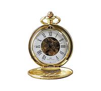 YKMYXZ Reloj de Bolsillo mecánico Double Hunter, Vintage, for jubilación, Aniversario, Novios, Bodas