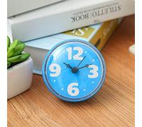 YKMYXZ Reloj de salón, Reloj de Ducha Reloj de Espejo de baño Reloj de Pared con Ventosa de baño Impermeable(Blue)