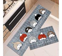 YKMYXZ Resistente al Aceite, tapetes de Cocina, alfombras Pasillo, for Oficina y Sala Estar(50X80+50X160 cm)
